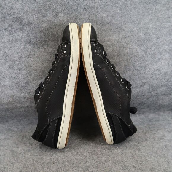 Taos Shoes Womens 9.5 Sneaker Lifestyle Casual Leather Capital Black Low Lace Up - Picture 8 of 16